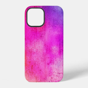 Farbiger Hintergrund. Grunge rote blaue und gelbe iPhone 12 Hülle