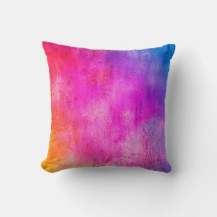 Farbiger Hintergrund. Grunge rote blaue und gelbe  Kissen