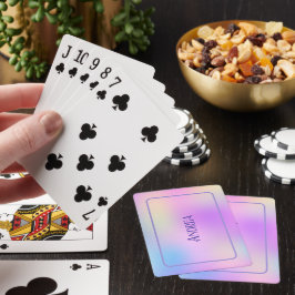 Farbiger holografischer Hintergrund Spielkarten