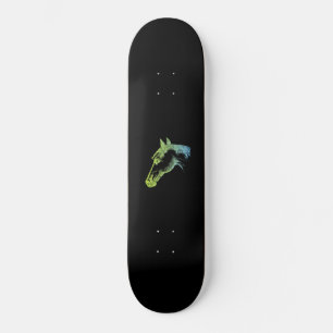 FARBIGER HORSEKOPF SKATEBOARD