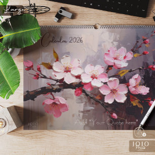 Farbiger Impasto-Kunstkalender Kalender