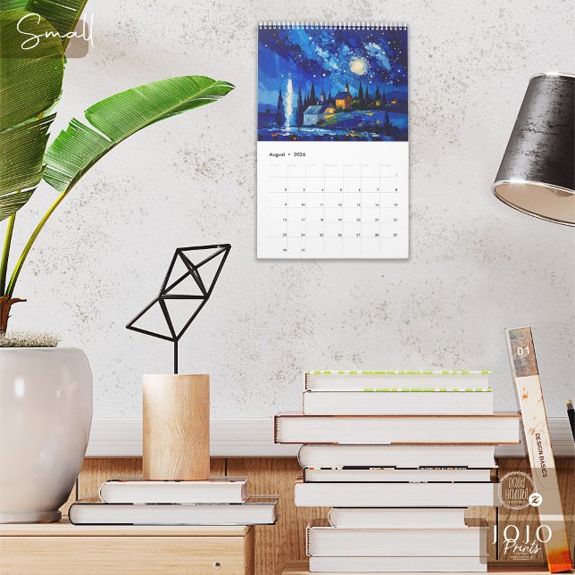 Farbiger Impasto-Kunstkalender Kalender (Colorful Impasto Art Calendar_Small)