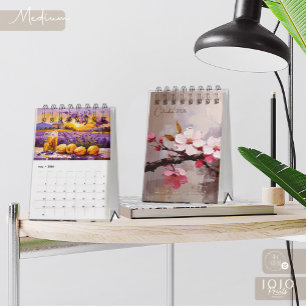 Farbiger Impasto-Kunstkalender Kalender