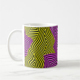 Farbiger Jugendstil Muster  Kaffeetasse