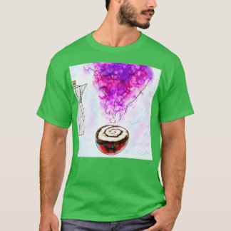 Farbiger Kaffee T-Shirt