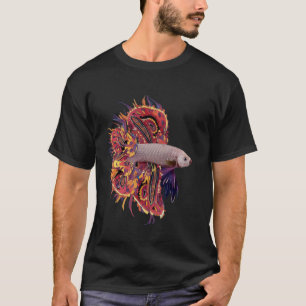 Farbiger Kampffisch Betta splendens als Geschenk T-Shirt