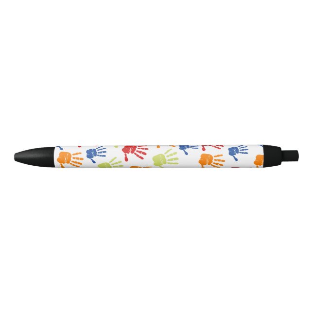 Farbiger Kid Handprint Pen für Lehrer Kugelschreiber (Vorderseite)