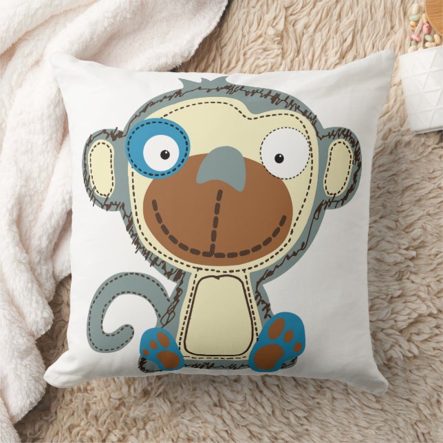 Farbiger Kleideraffe für Kinder Kissen (Decke)
