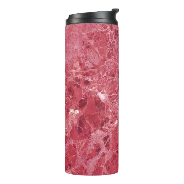 Farbiger Korallenmarmor Thermosbecher (Nach links gedreht)