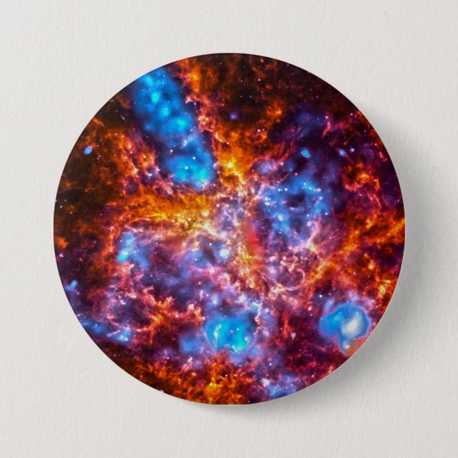 Farbiger Kosmos Button (Vorderseite)