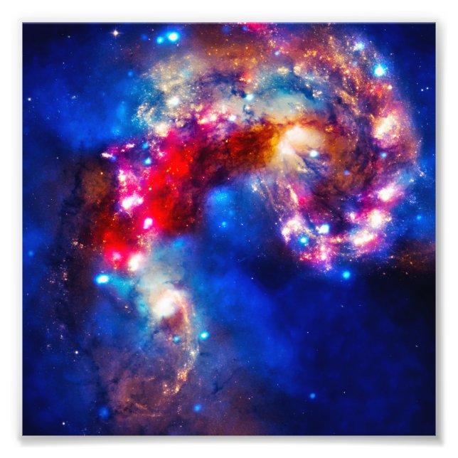 Farbiger Kosmos Fotodruck (Vorne)