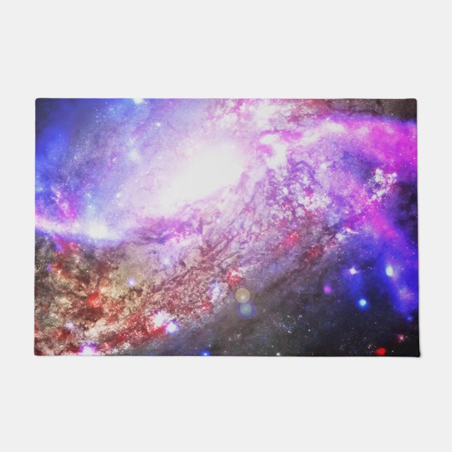 Farbiger Kosmos Fußmatte (Vorderseite)