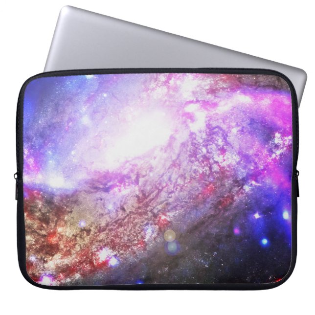 Farbiger Kosmos Laptopschutzhülle (Vorderseite)