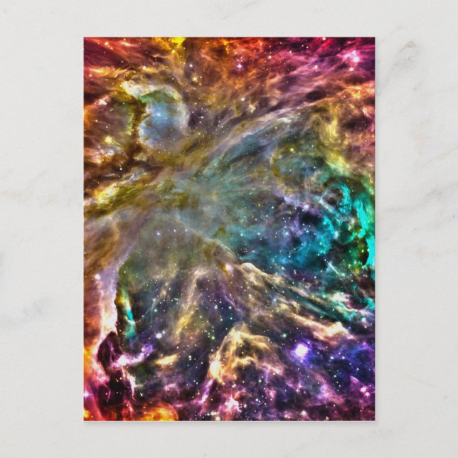 Farbiger Kosmos Postkarte (Vorderseite)