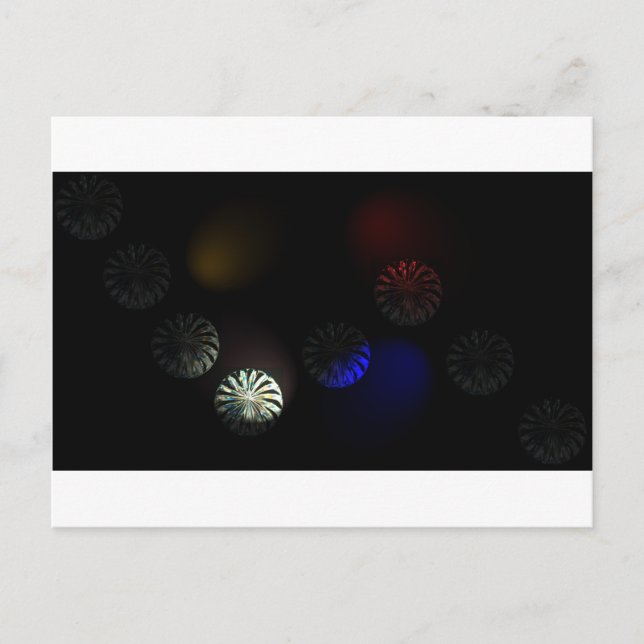 Farbiger Kristallbilder Postkarte (Vorderseite)