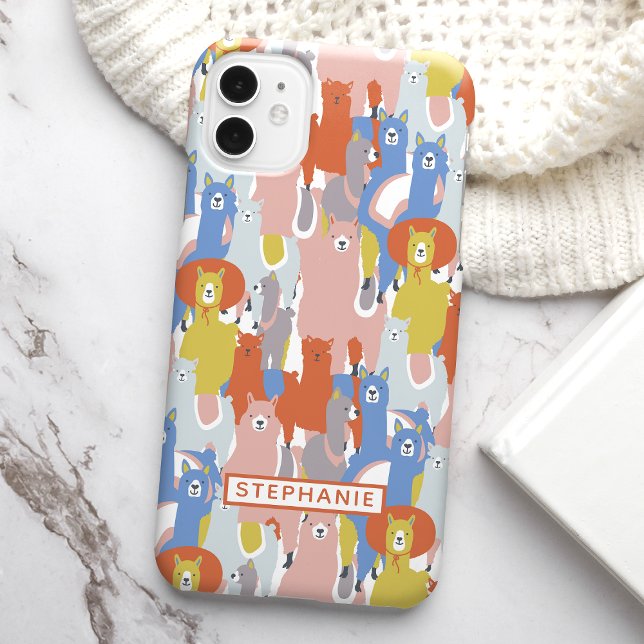 Farbiger Lama Case-Mate iPhone Hülle (Von Creator hochgeladen)