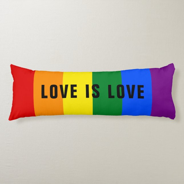 Farbiger LGBT-Regenbogen-Gay Pride-Flag mit benutz Seitenschläferkissen (Vorderseite)