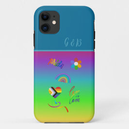 farbiger lgbtq Gay Pride Monat Case-Mate iPhone Hülle