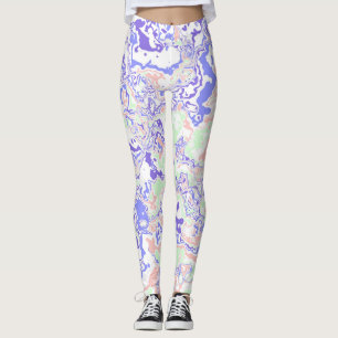 Farbiger Marmor 1 Leggings