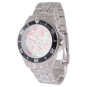 Farbiger Marmor 2 Armbanduhr
