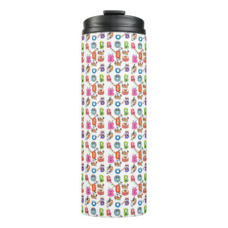 Farbiger Monster “BOO” Halloween-Cartoon-Design Thermosbecher