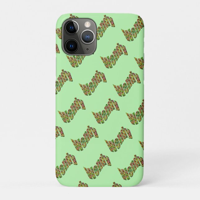 farbiger Name des Wendy, Case-Mate iPhone Hülle (Rückseite)