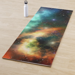 Farbiger Nebel Universum Yogamatte
