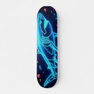 Farbiger Neonhai Skateboard