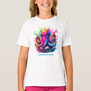 Farbiger Oktopus T-Shirt