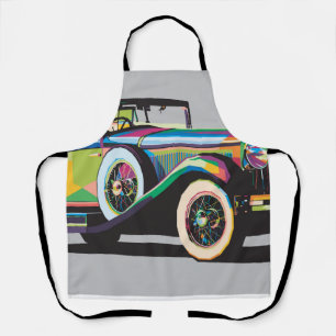 Farbiger Oldtimer Schürze