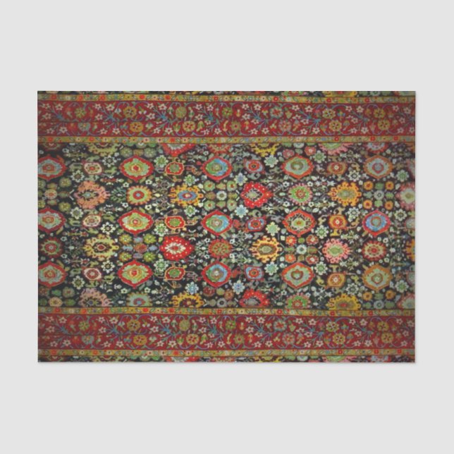 Farbiger Orientalischer Rug-Look Seidenpapier (Vorderseite)