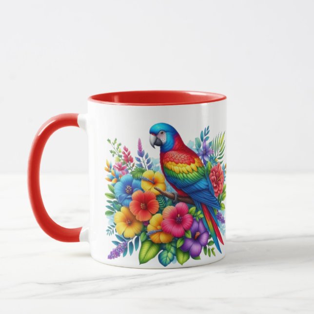 Farbiger Parrot Design Cup Tasse (Links)