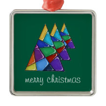 Farbiger Patchwork-Weihnachtsbaumschmuck