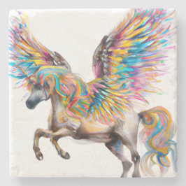 Farbiger Pegasus Steinuntersetzer