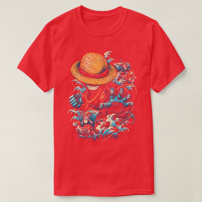 Farbiger Pirat T-Shirt (Design vorne)