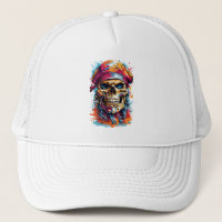 Farbiger Piratenschädel