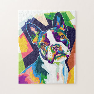 Farbiger Pop Art French Bulldog