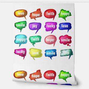 Farbiger positiver Denktext Tapete