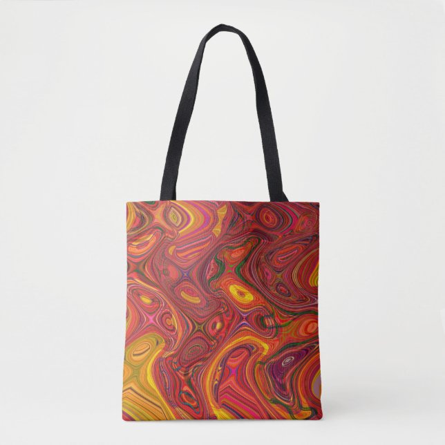 Farbiger psychedelischer Hintergrund aus Interweav Tasche (Vorderseite)
