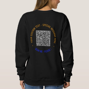 Farbiger QR-Code-Sweatshirt mit individuellem Text Sweatshirt