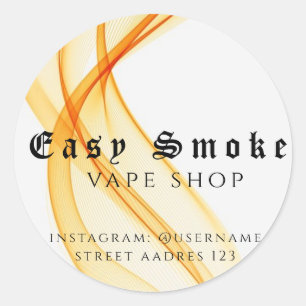 Farbiger Rauch Vape Shop Klassischer runder Aufkle Aufkleber