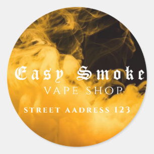 Farbiger Rauch Vape Shop Klassischer runder Aufkle Aufkleber