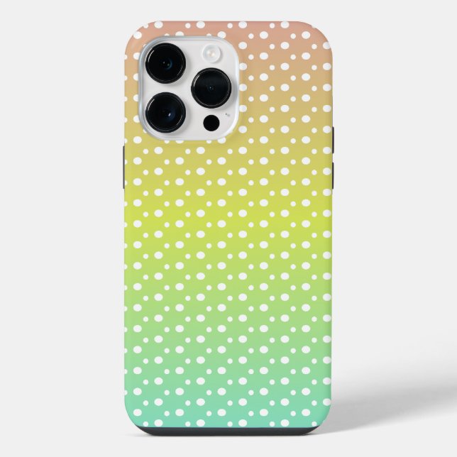 Farbiger Regenbogen-Blasengradient iPhone 14 Pro Max Hülle (Rückseite)