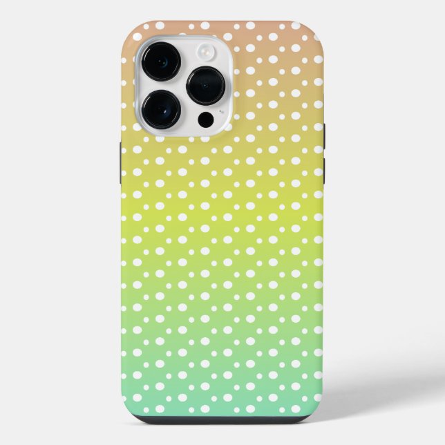 Farbiger Regenbogen-Blasengradient  iPhone 14 Pro Max Hülle (Rückseite)