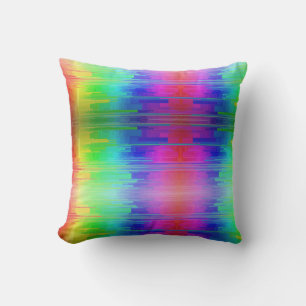 Farbiger Regenbogen Kissen