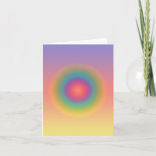 Farbiger Regenbogen-Konzentrischer Kreisraum  Karte