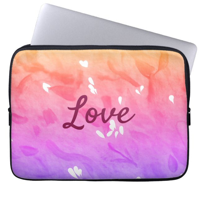 Farbiger Regenbogen-Liebe-Stolz lgbtq Gay Muster T Laptopschutzhülle (Vorderseite)