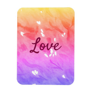 Farbiger Regenbogen-Liebe-Stolz lgbtq Gay Muster T Magnet