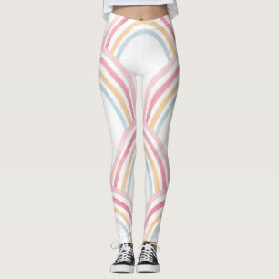 Farbiger Regenbogen Nahtlose Illustration Leggings