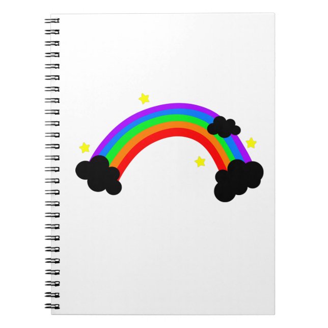 Farbiger Regenbogen Notizblock (Vorderseite)